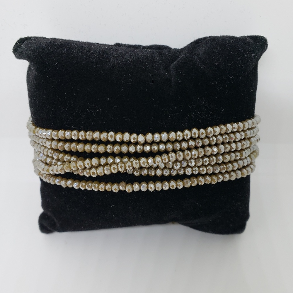 Multi strand bracelet (taupe)
